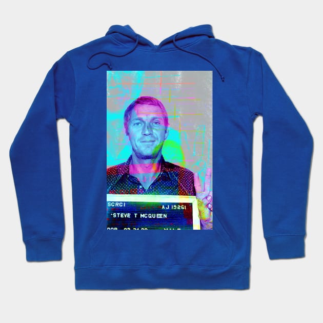 Steve McQueen Mugshot Hoodie by SABREart